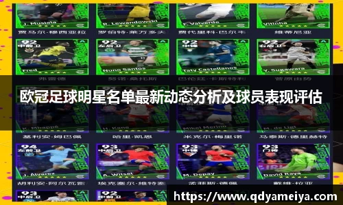 欧冠足球明星名单最新动态分析及球员表现评估